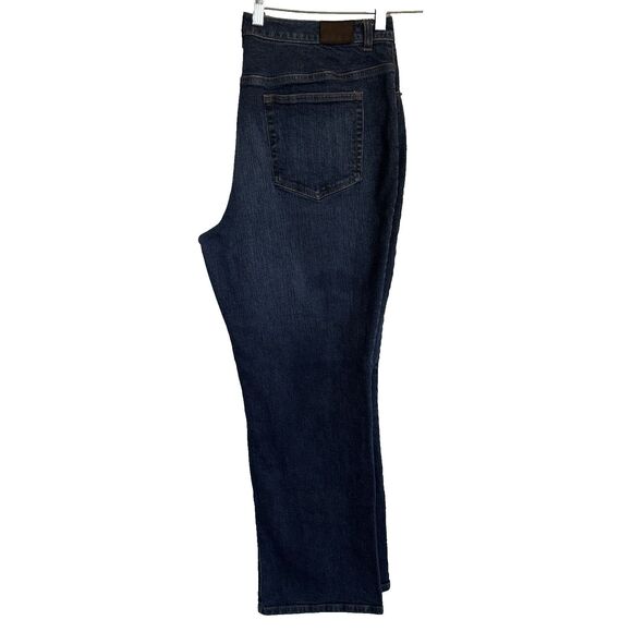 NEW Lands' End Women’s Sz 16W Original Fit Bootleg Jeans (37X30) Stretch Denim - Picture 7 of 15